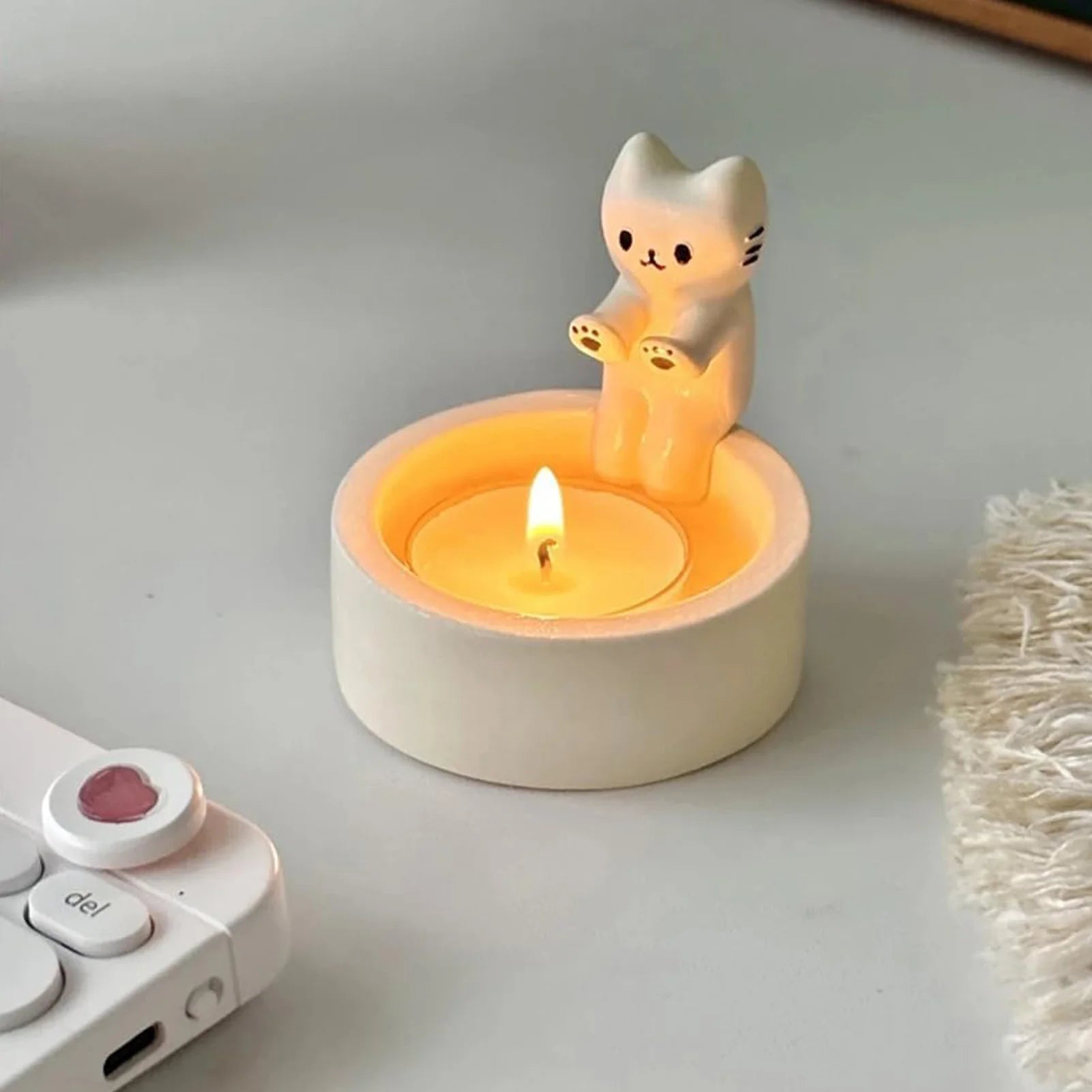 Porta - Vela Gatinho - Bloomelier Decor