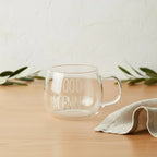 Xícara de Vidro Good Morning - Bloomelier Decor